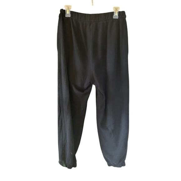 Hollister Men's Fleece Jogger Sweatpants – Size M – Black – Adjustable Rise - Picture 2 of 5